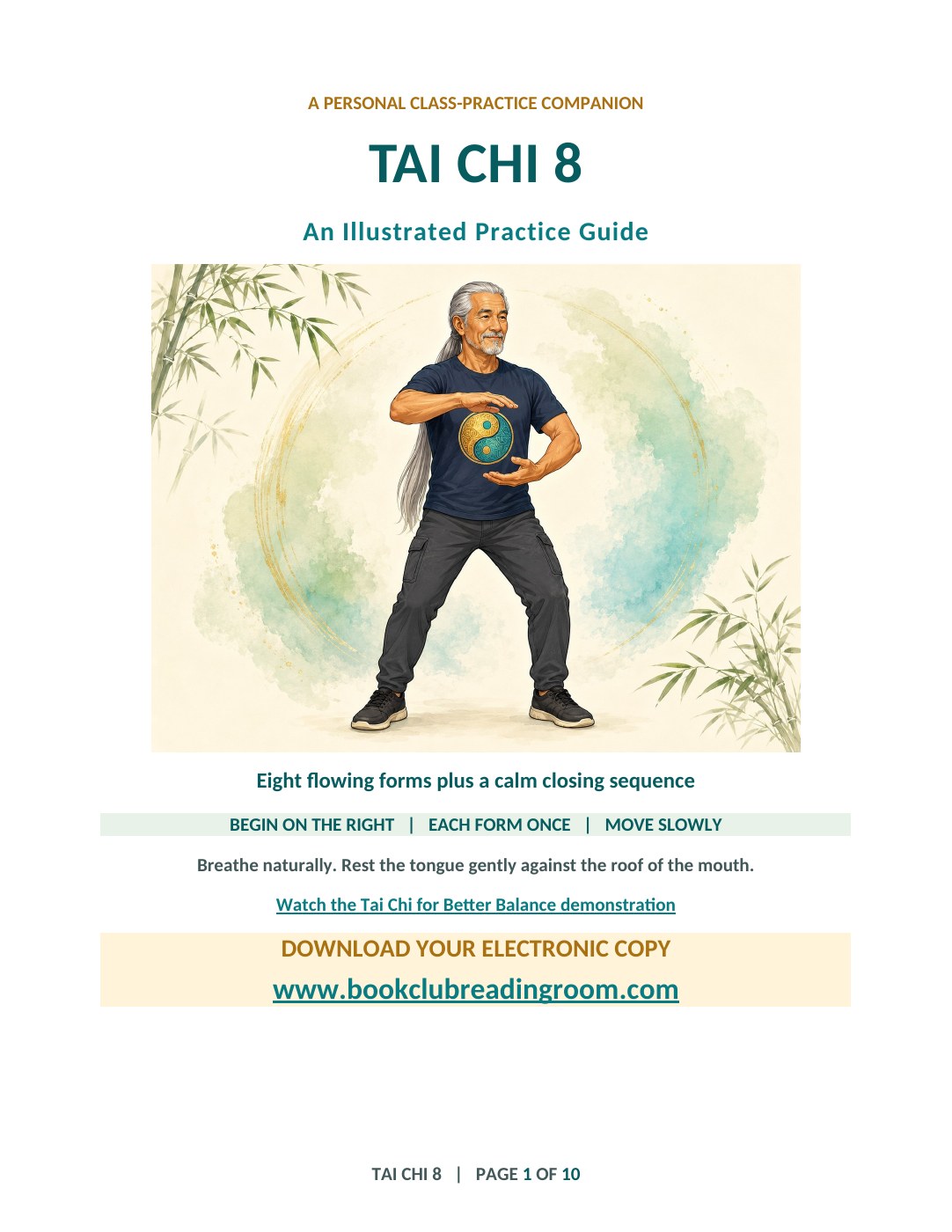 Cover of Tai Chi 8: An Illustrated Practice Guide by Patrick Russell